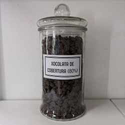 Cobertura chocolate negro 80% (gotas) | Granel | 100g min
