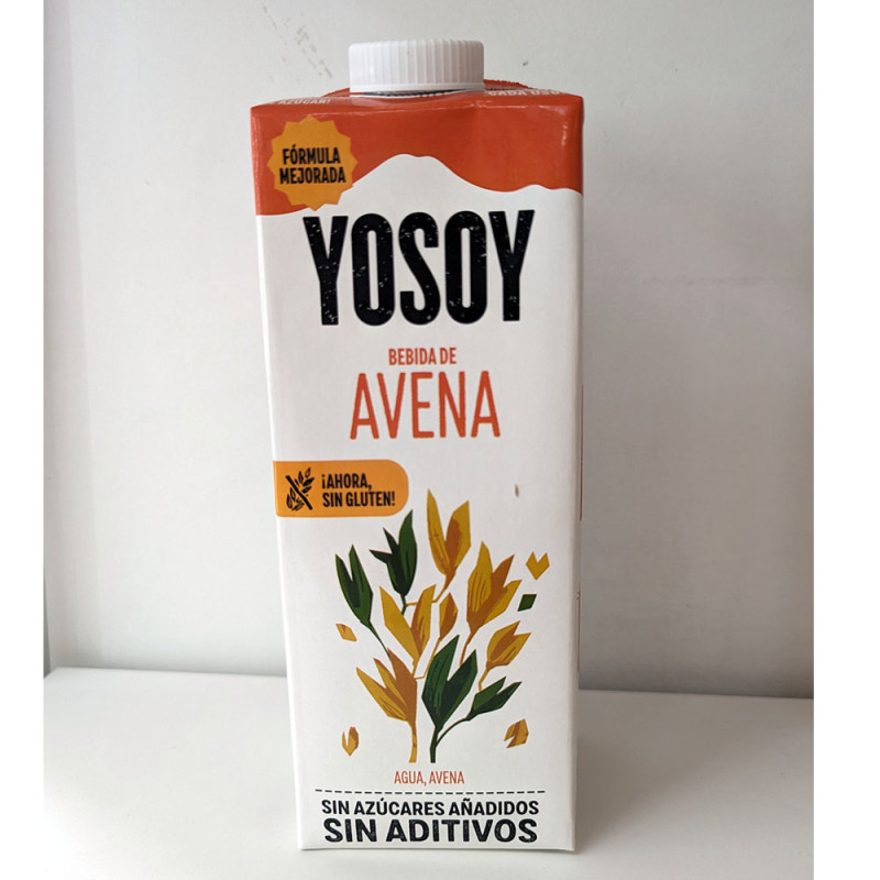 Bebida de avena sin gluten "Yosoy", 1 litro.